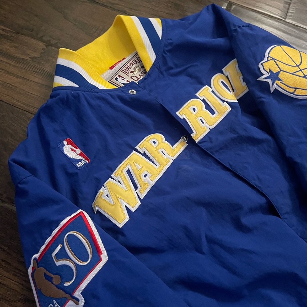 Hardwood Classic Mitchell & Ness Golden State Warriors Jacket